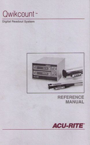 ACU-RITE Qwikcount Reference Manual