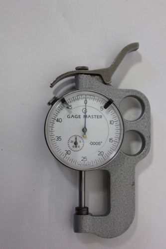 GAGE MASTER DIAL THICKNESS GAGE  0-.50&#034; .0005&#034; (S8-2-84C)