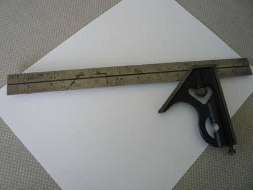 VINTAGE 12&#034; CRAFTSMAN COMBINATION SQUARE, Complete With Working Bubble &amp; Marker