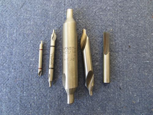 4 combination drills &amp; countersinks tools, toolmaker tools, fast cu hsj2, doall for sale