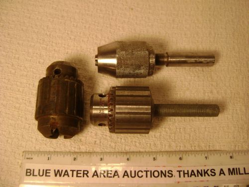(3) drill chuck for repair or parts, mf co 103 keyless, jacobs 32b, jacons 3326a for sale