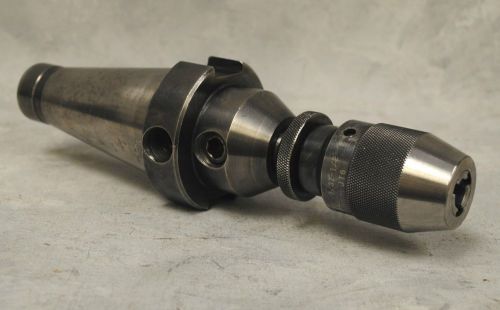 End mill drill holder 50mm w/ harvest 1/32 - 1/2 drill chuck milling #20 for sale
