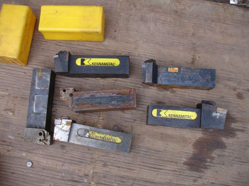 Kennametal &amp; sandvik turning tool holders lot of 6 for sale