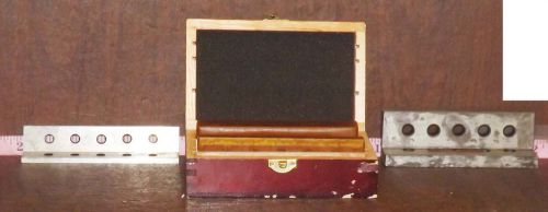 1 NEW IMPORT 637-7538 PRECISION PARALLEL SET W/ WOODEN CASE NIC