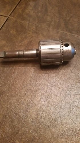 Jacobs #34 drill chuck with #2 morse taper; capacity 0 to 1/2 inch