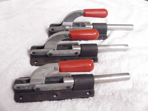 Lot of 3 de-sta-co 640 toggle clamp, straight line, 7500 lbs semi used for sale