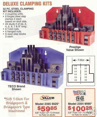 TE - CO USA Deluxe 52 Pc. Clamping kit All NEW 5/8 Slot