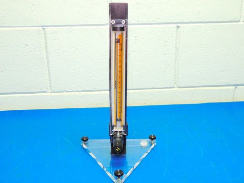 Manostat Teflon Flowmeter Max 60 PSIG Max Temp 150F 3/8 Inlet Tube