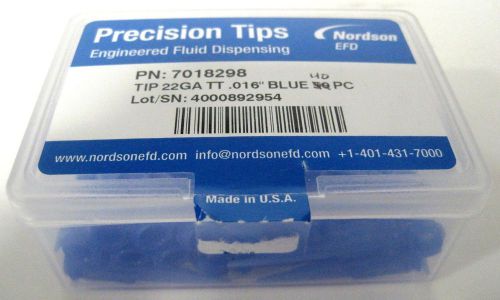 Nordson Engineered Fluid Dispensing Precision Tips Blue 7018298 NIB