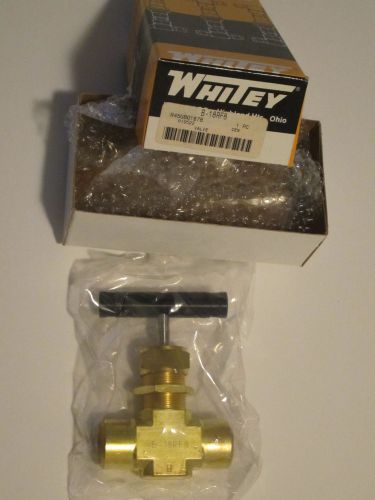 Swagelok / Whitey Integral Bonnet Needle Valve B-18RF8  Brass (new in box)