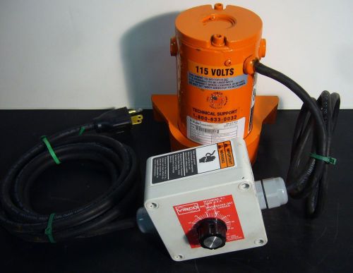 Vibco scr-100 vibrator 0-4000 vpm 100lbs force with ac-dc controller 110vac for sale