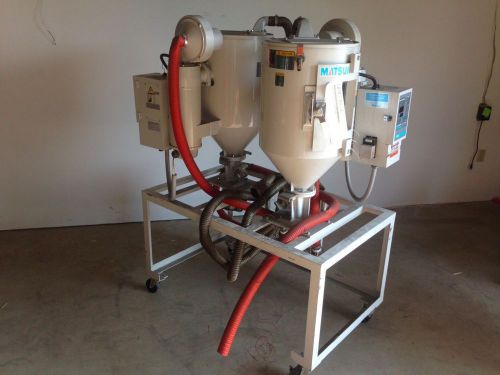 (2) matsui hd2-25-dh, hot air dryer system, plastic/materials heat plas-aid 2008 for sale