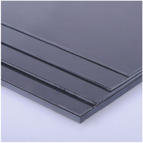 1 pcs ABS Styrene Plastic Flat Sheet Plate 2mm x 200mm x 250mm, Black #EH-4