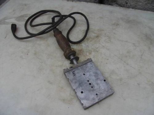 MCELROY 2 inch FUSION MACHINE HEATING IRON 120V WORKS FINE   #5