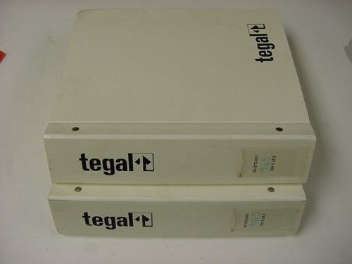 Tegal model 915/965 plasma etcher operation / maintenance cleanroom manuals for sale
