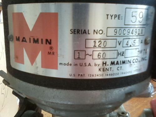 Miamin model 59 older model - used and in working order industrial fabric cutter for sale
