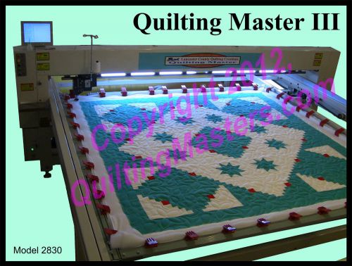 New quilting master iii -  industrial long arm, computer guided quilting machine for sale
