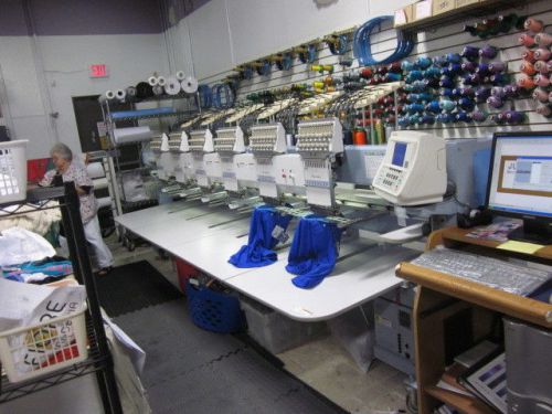 BARUDAN BEDYHE-ZQ-C  6 HEAD BRIDGE EMBROIDERY MACHINE FOR SALE $25,000.00