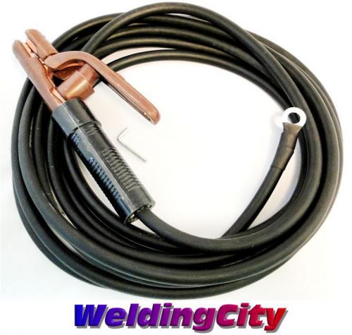300Amp Stick Welding Electrode Holder &amp; 25-ft Welding Cable w/ Lug (U.S. Seller)