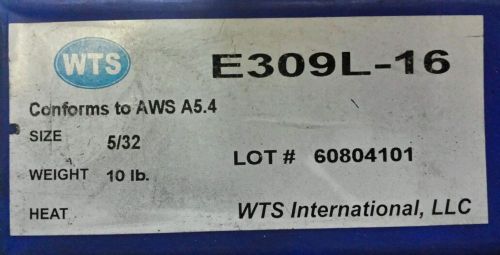 WTS E309L-16 5/32&#034; x 10lb box of welding electrodes
