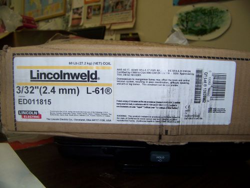 Lincoln Electric Lincolnweld Welding Wire 3/32&#034; L-61 Stock No. ED011815 New