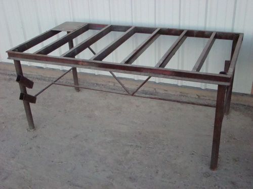 Welding Table - 7&#039; x 3&#039;  -  9&#034; x 37&#034; H,  3&#034; Channel Top