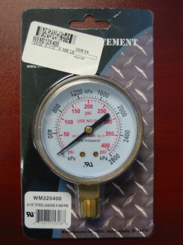 Weldmark replacement pressure gauge - 400psi - 2.5&#034; for sale