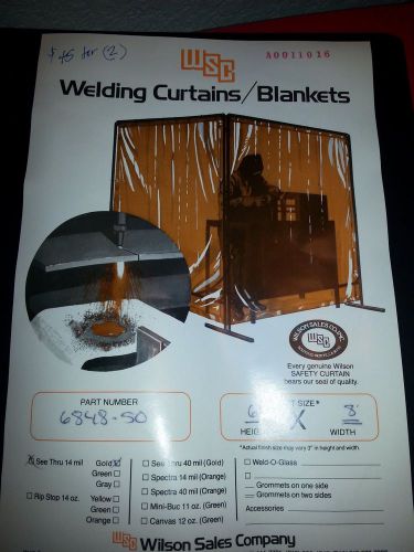 Welding Curtains (2)  6&#039; x 8&#039;