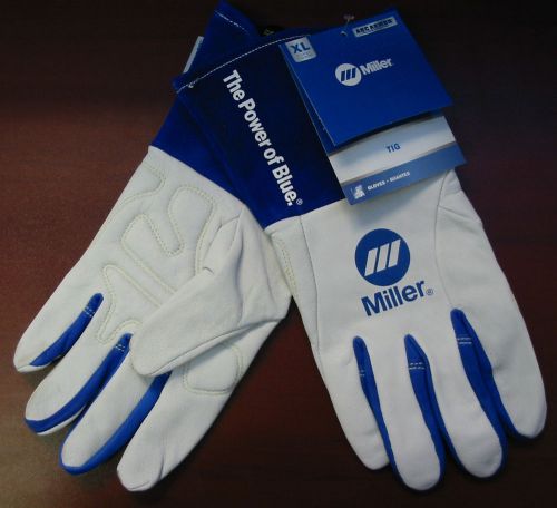 Miller genuine arc armor tig gloves - 1 pair - xl 263349 for sale
