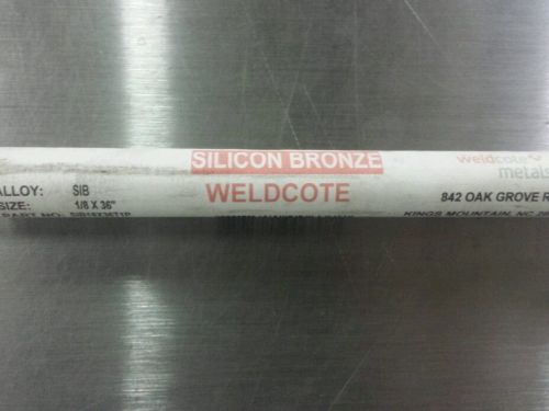 Weldcote Metals Alloy SIB 1/8&#034; x 36&#034; x 1lb. tube of Silicon Bronze Tig Wire