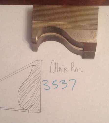 Lot 3537 Chair Rail Moulding Weinig / WKW Corrugated Knives Shaper Moulder