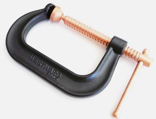 Westward 4-1/2&#034; copper c clamp industrial grade 6200lb clamping pressure 2hul8b for sale