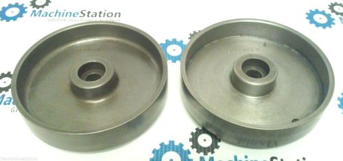 (2) 5&#034; o.d. x 1/2&#034; i.d. contact wheels for belt sander for sale
