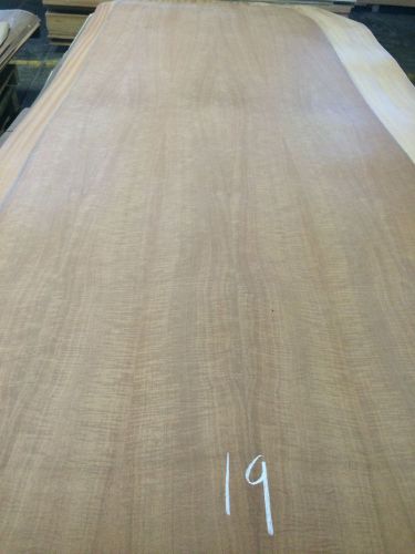 Wood veneer figured sapele 38x116 1pc 10mil paper backed  &#034;exotic&#034; rko19 for sale