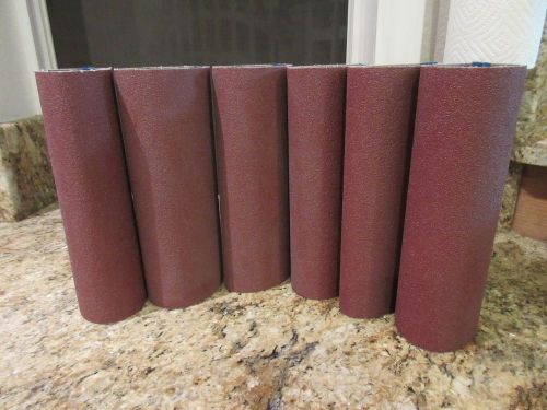 9&#034; x 3-1/4&#034; 40 grit sanding sleeves for floor rotating carver/router (6 sleeves) for sale