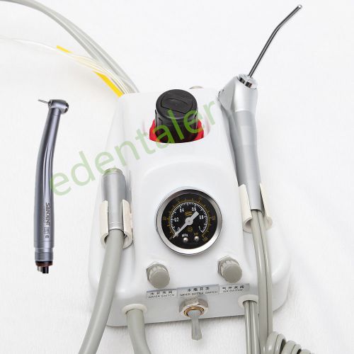 Dental portable air turbine unit 4 hole + high speed handpiece push button 4hole for sale