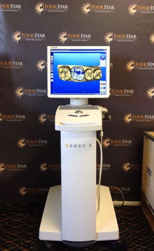 Sirona cerec 3 red cam- 2007 with 3.85 sw &amp; paired h&amp;w wireless radio for sale