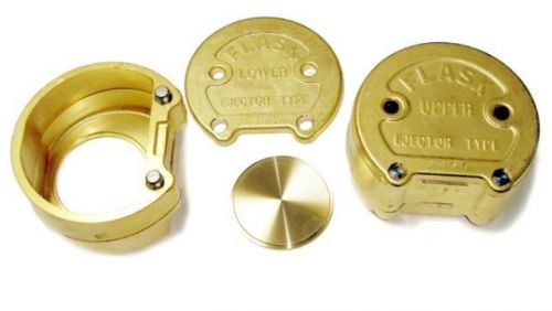Upper &amp; Lower Brass Flasks Ejector Type Dental Lab