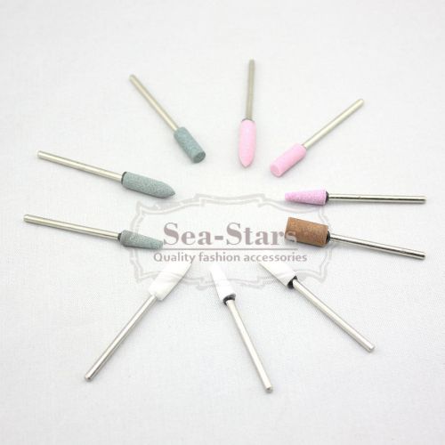 Mixed 30 pcs Dental Lab Gravel Ceramic Thick Mounted Point Burs Polisher 2.35mm