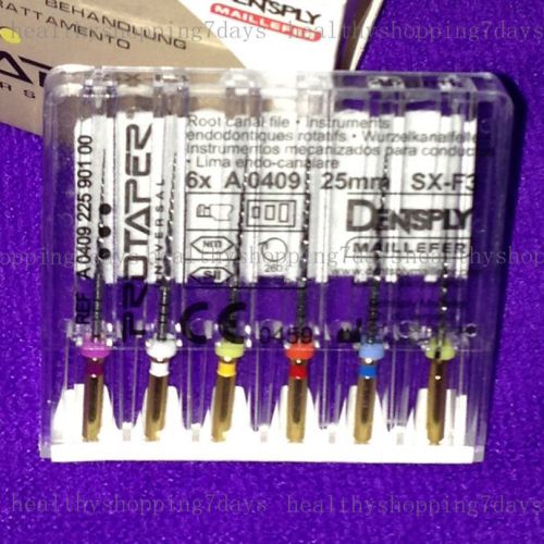 10 packs dentsply rotary protaper files niti universal engine sx-f3 25mm for sale