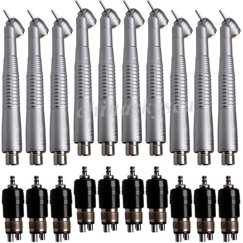 10x nsk style dental high speed 45 degree push button quick coupling handpiece for sale