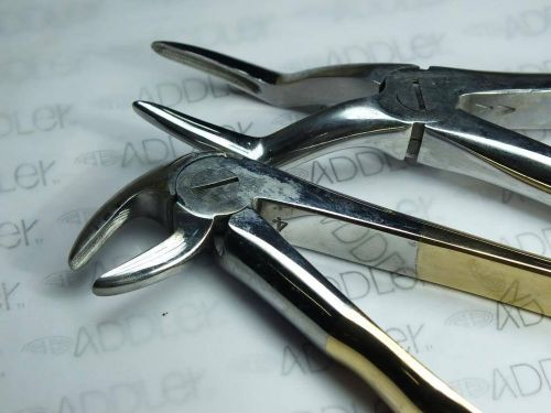 Anatomical Golden Roots Upper Lower Bionet Forceps Set of Two ADDLER German Stai