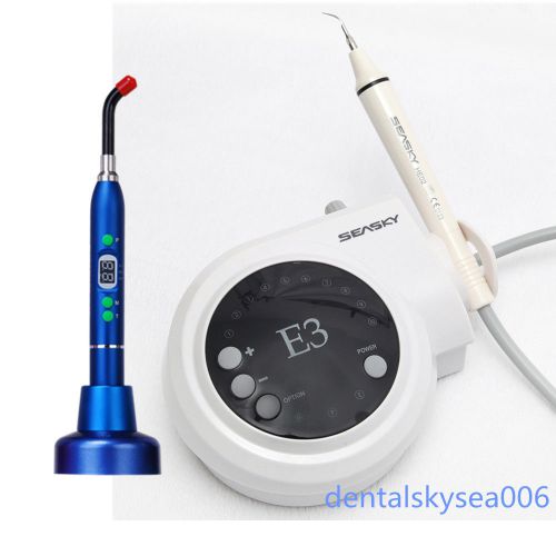 New Dental Ultrasonic Piezo Scaler 6 Tips fit EMS w/ Dental Curing Light D2