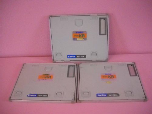 Konica minolta x-ray cassettes lot kr10x12-3 for sale