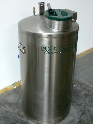 Mve cryogenics  xlc-360he  liquid nitrogen dewar  w/ 4 rack trays / holders for sale