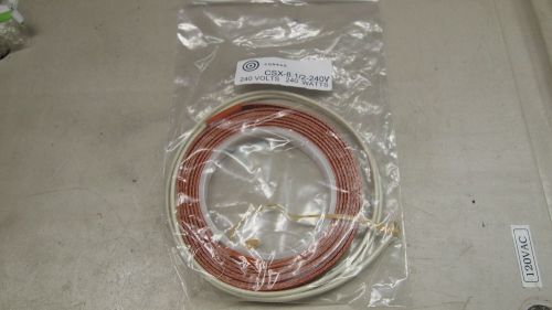 Conrad 1/2&#034; x 8&#039; flexible silicone rubber heating tape csx-8 0.06&#034; thick 240v for sale