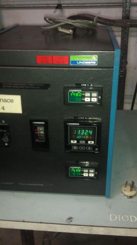 Lindberg 4&#034; tube furnace 54557 with 3-zone controller  58434-p-b to 1205 degc for sale
