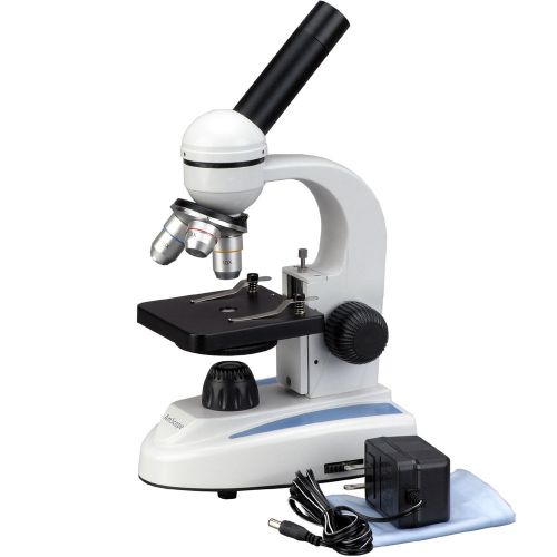 40X-800X Student Kids Metal Frame Glass Optics Biological Compound Microscope