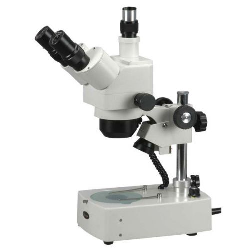 10X-40X Trinocular Stereo Zoom Microscope Dual Halogen