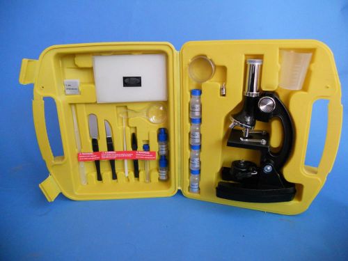 300x-600x-1200x kids student microscope kit beginner biology with plastic box for sale